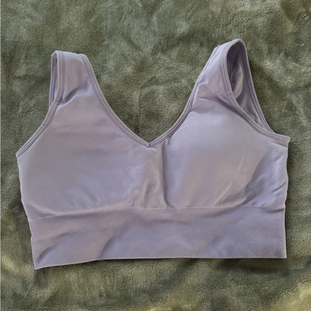 NVGTN Lavender V-Neck Seamless Bralette